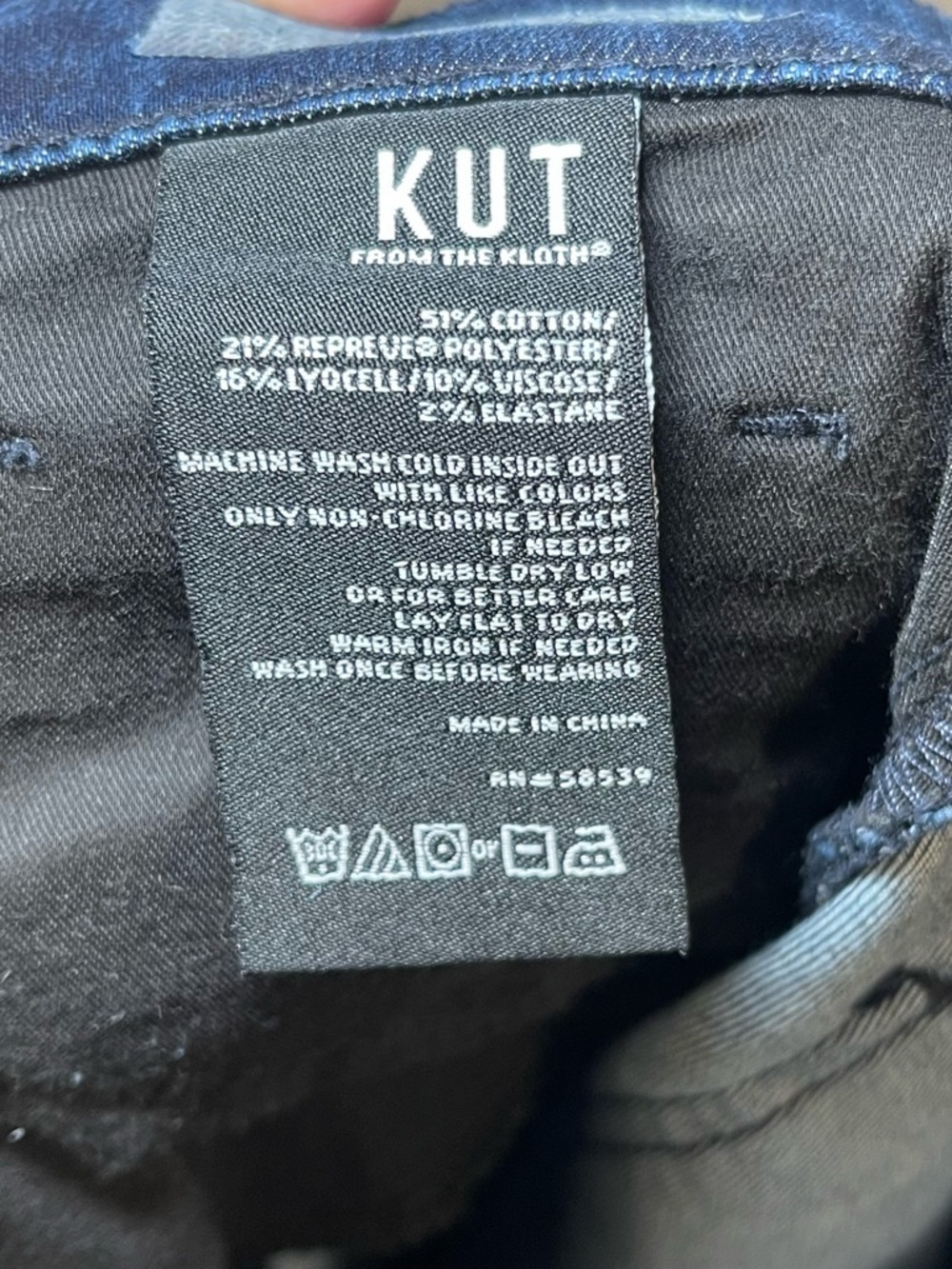 Kut from the Kloth Dark Blue High-Rise Skinny Jeans - Picture 9 of 9
